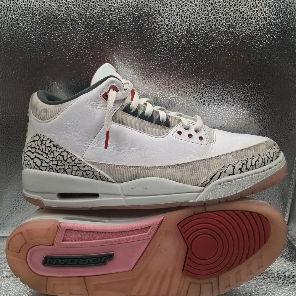 Jordan Men's White and Grey Trainers